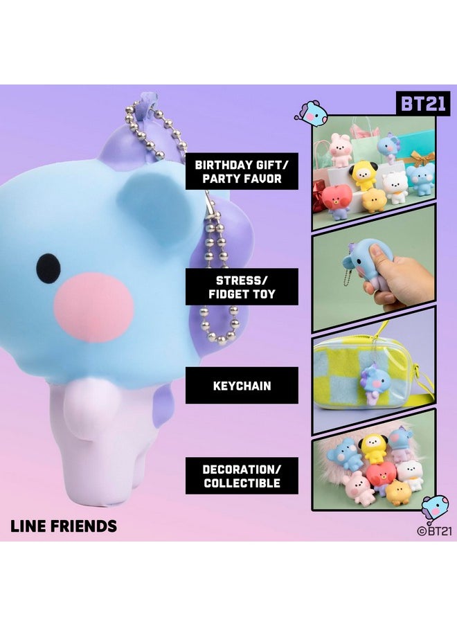 Bt21 Minini Cute Squishu Squishy Toys - Slow Rising Squishy Toy Keychain For Party Favors, Stress Ball, Birthday Gifts, Kawaii Squishy For Kids, Girls, Boys, Adults - Mang