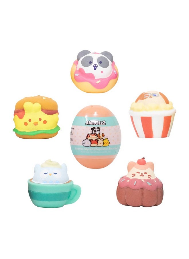 Anirollz [Surprise Capsule Series] Cute Water Filled Squishy Toys [Birthday Gift Bags, Party Favors, Gift Basket Filler, Stress Relief Toys] - 1 Pc. (Mystery - Blind Capsule)