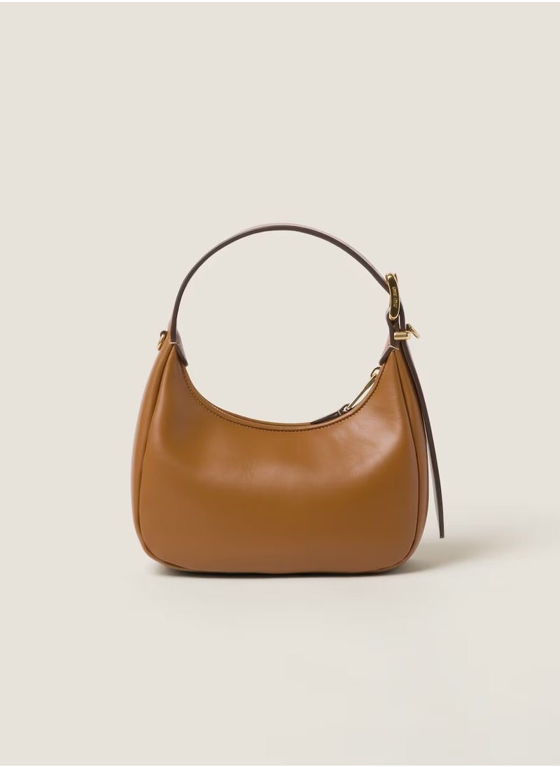 MIU Leather hobo bag shoulder