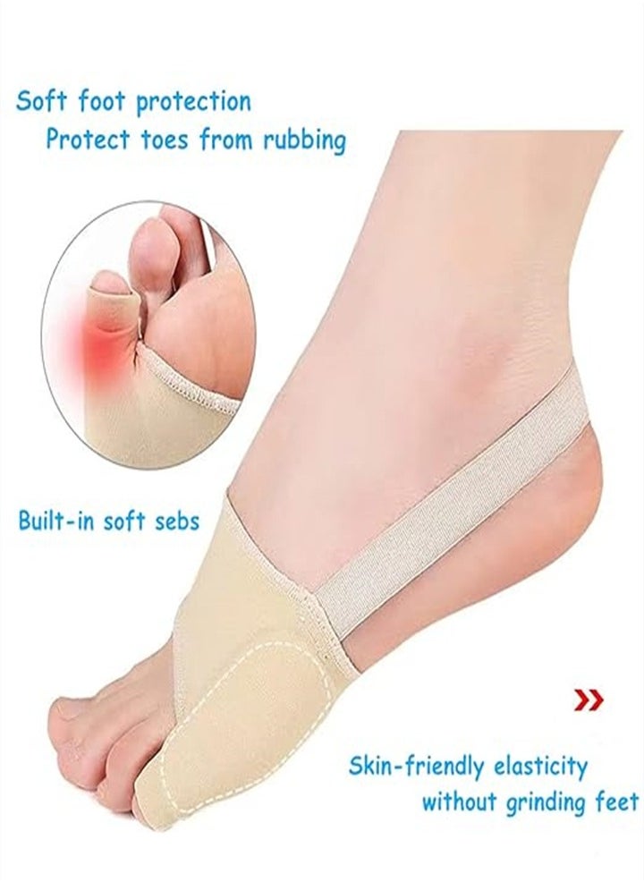 Hallux valgus corrector, relief pad, hallux valgus toe separator, night protector for men and women, relieves foot pain caused by hallux valgus, big toe joint, hammer toe (2 pairs)