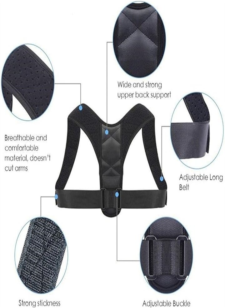 The Back Belt For Posture Correction And Shoulder Straightening Is Made Of Strong, Breathable Material That Is Comfortable To Wear