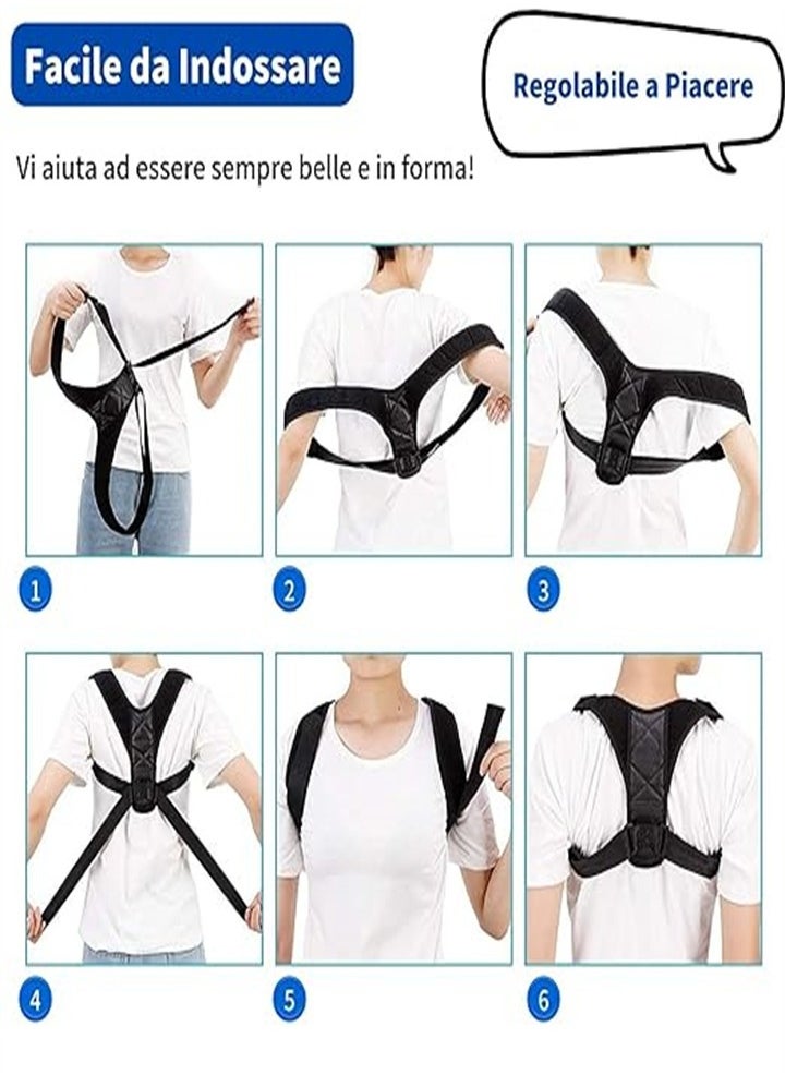 The Back Belt For Posture Correction And Shoulder Straightening Is Made Of Strong, Breathable Material That Is Comfortable To Wear