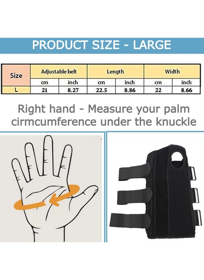 ® Wrist Support For Pain Relief Carpel Tunnel Support Wrist Splint Brace Protector With Thumb Support For Men And Women Thumb Stabilizer Tunnel Syndrome (Right Hand)