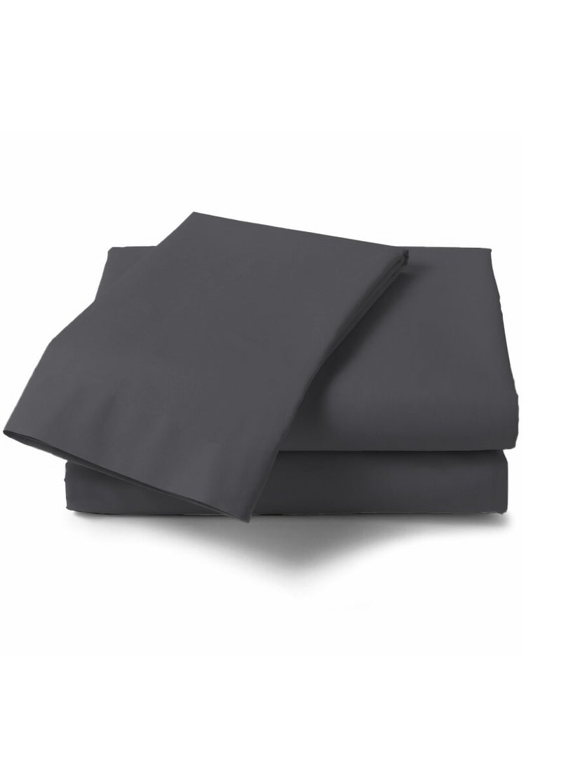 Context Queen Size Dark Grey Soft Wrinkle Free Microfiber Duvet Cover Set Bedding 1 Pcs Duvet Cover 228X228cm with 2 Pcs Pillow Sham Covers 50X66cm