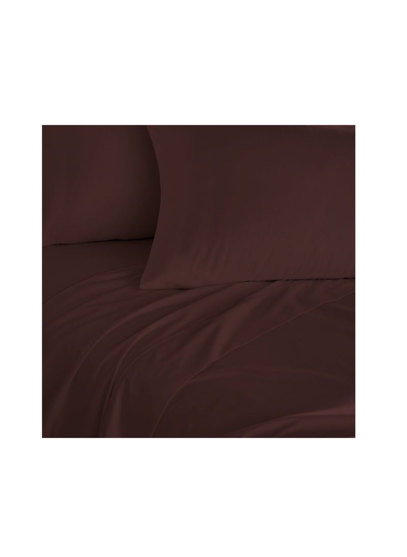 Context Queen Size Brown Soft Wrinkle Free Microfiber Duvet Cover set Bedding 1 Pcs Duvet Cover 228X228cm with 2 Pcs Pillow Sham Covers 50X66cm