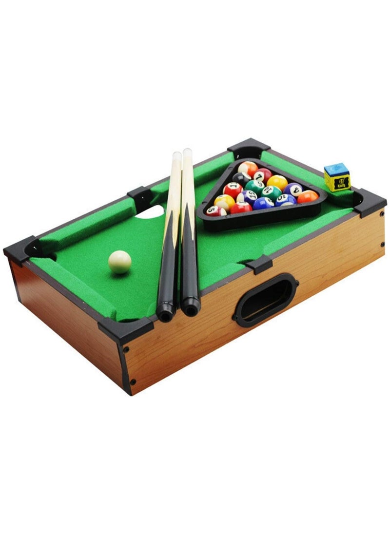 Mini Tabletop Pool Table - Compact Desktop Billiards Set for Kids & Adults, Fun Indoor Sports Game for Family, Small Pool Table for Home, Office, & Parties