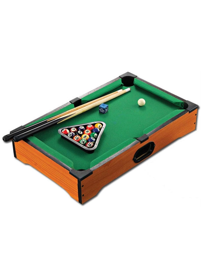 Mini Tabletop Pool Table - Compact Desktop Billiards Set for Kids & Adults, Fun Indoor Sports Game for Family, Small Pool Table for Home, Office, & Parties