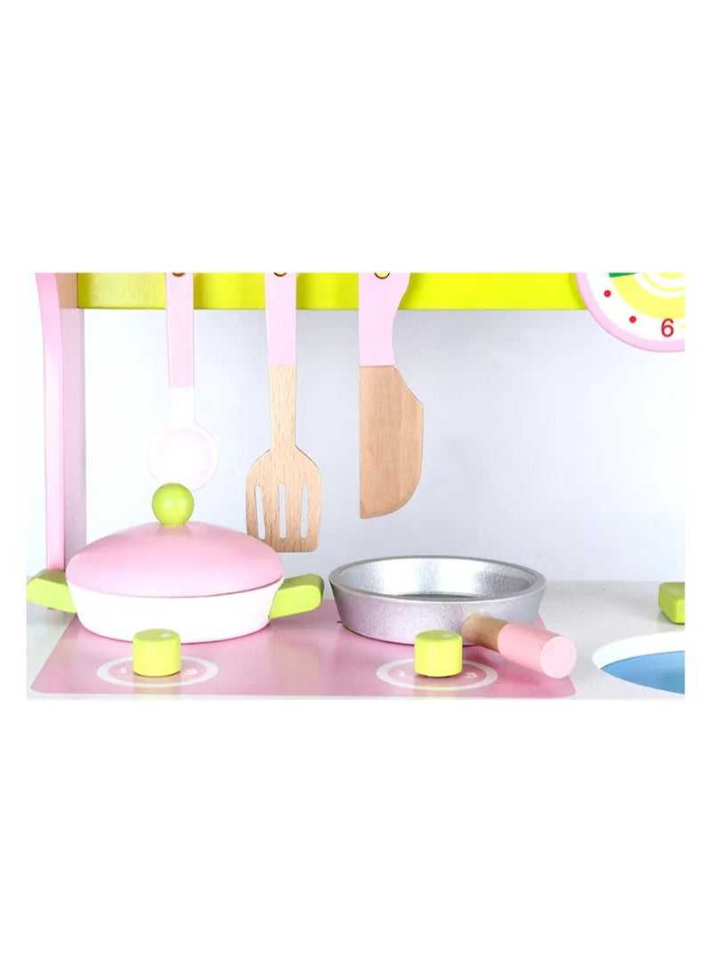 Wooden Play Kitchen Pots and Pans Set | New Arrival Cooking Toy Set for Kids | Pretend Play Kitchen Accessories for Boys & Girls, Safe & Durable Wooden Cookware for Toddlers Ages 3+