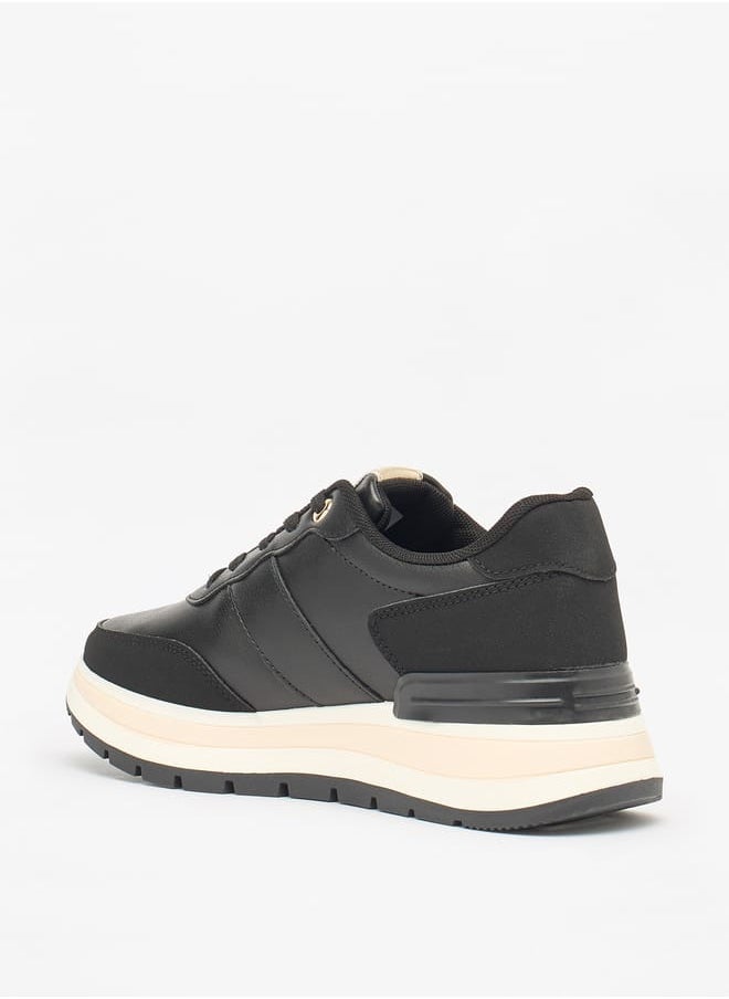 Women's Pand Ankle Sneakers with Lace-Up Closure
