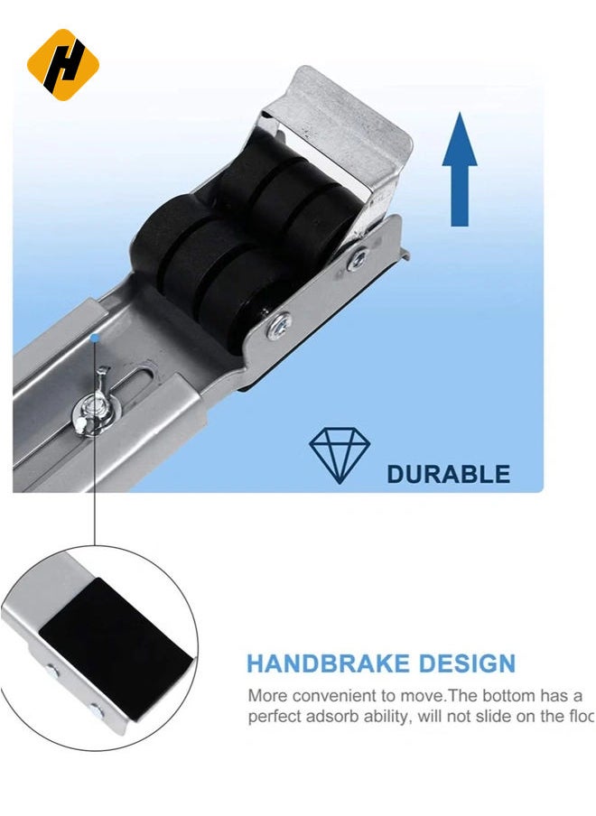 Washing Machine Stand with Wheels Adjustable Roller Base Mobile Roller Refrigerator Base Moving Cart for Dryer Fridge Furniture