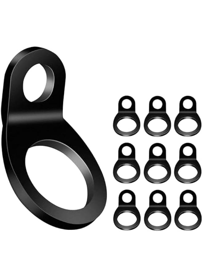 10 Pack Tie Down Strap Rings, Tie-Down Anchors Hooks for Mounting in The Garage, Stainless Steel Lashing Rings for Tiedown Attachment Points for Dirt Bike, Motorcycle, Trailer, Pickup, Camper