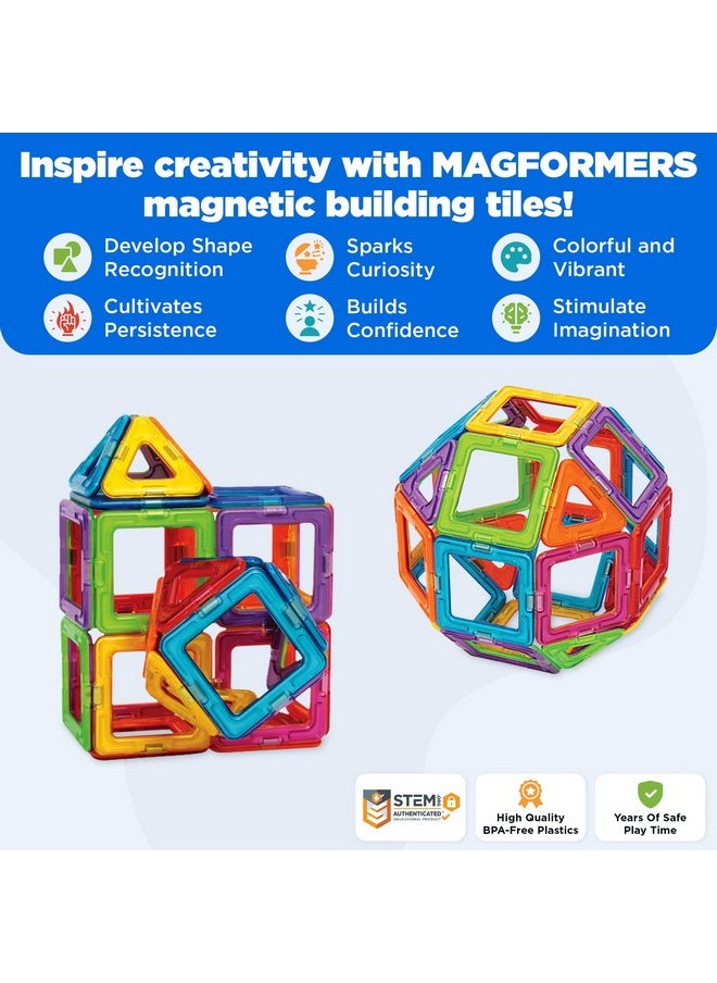 Rainbow 26Pc Set | Magnetic Tiles Building Blocks, Educational Stem Toy Set | Magnetic Building Tiles For Kids To Develop Problem-Solving Abilities And Shape Recognition