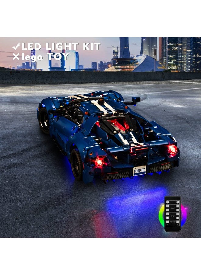Led Lights Set Compatible With Lego 2022 Ford Gt 42154, Remote Control Technic Ford Gt Light Kit Compatible With Lego Car For Adults 42154 (No Model)