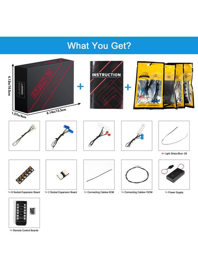 Led Lights Set Compatible With Lego 2022 Ford Gt 42154, Remote Control Technic Ford Gt Light Kit Compatible With Lego Car For Adults 42154 (No Model)