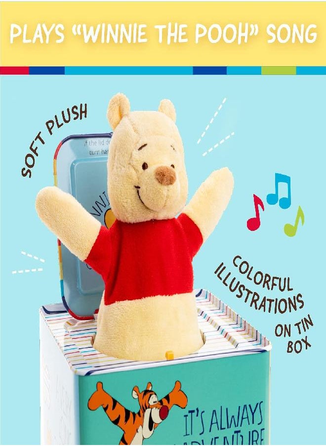KIDS PREFERRED Disney Baby Winnie The Pooh Jack-in-The-Box - Musical Toy for Babies Multi ,6.5