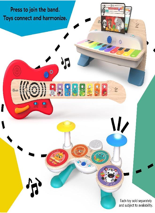 Baby Einstein Together in Tune Drums Safe Wireless Wooden Musical Toddler Toy, Magic Touch Collection, Age 12 Months+