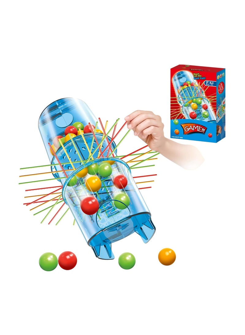 Parent-Child Entertainment Children'S Game, Family Game Suitable For Children And Adults, Simple Rules, Don'T Let The Marbles Fall, Suitable For 2-4 Players (Draw Beads)