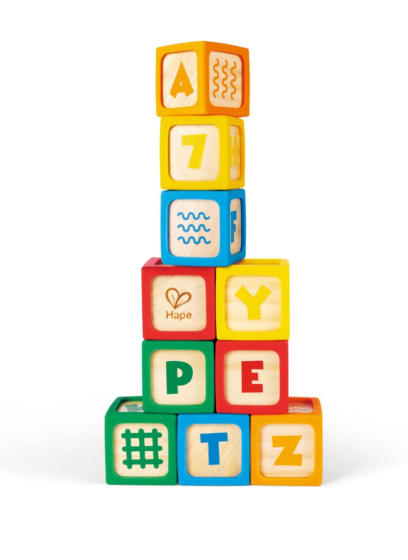 Hape Grip-n-Stack Silicone & Wood Blocks