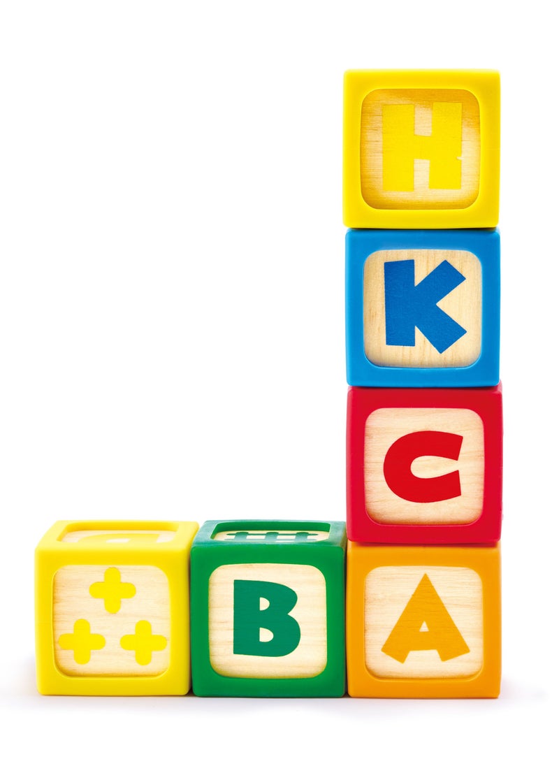 Hape Grip-n-Stack Silicone & Wood Blocks