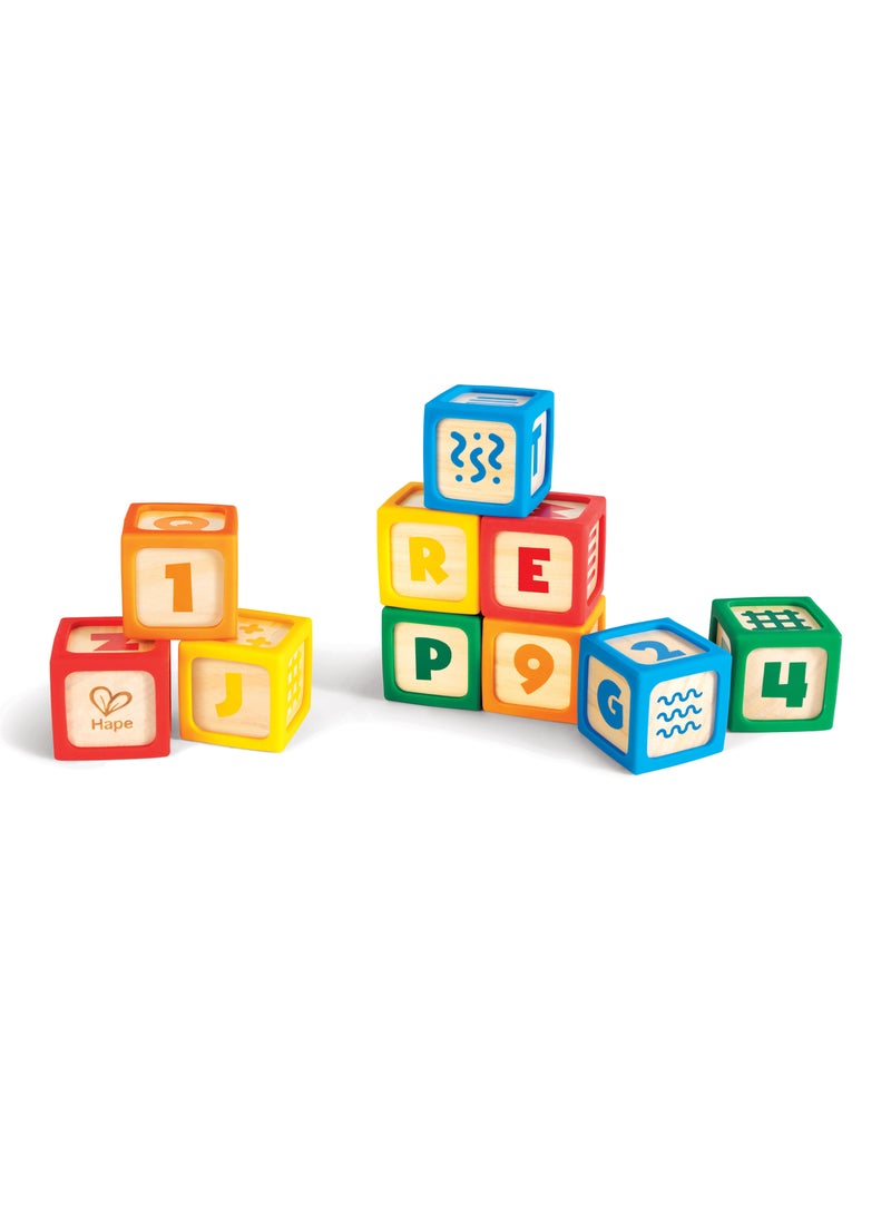 Hape Grip-n-Stack Silicone & Wood Blocks