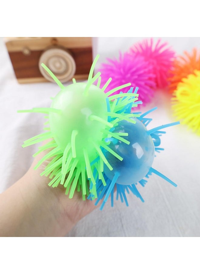 6 Pcs Puffer Balls, Colorful Spiky Balls Sensory Game Stress Toys Stress Relief Balls For Kids Classroom Prizes Party Favors