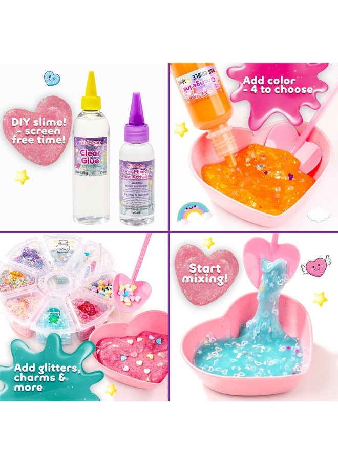 My Cutie Pie Slime Kit, Fun Slime Making Kit For Girls To Make Butter Slime And Slime For Girls Keychains, Sensory Slime Kits For Girls, Ideal And Thanksgiving Gift For Kids