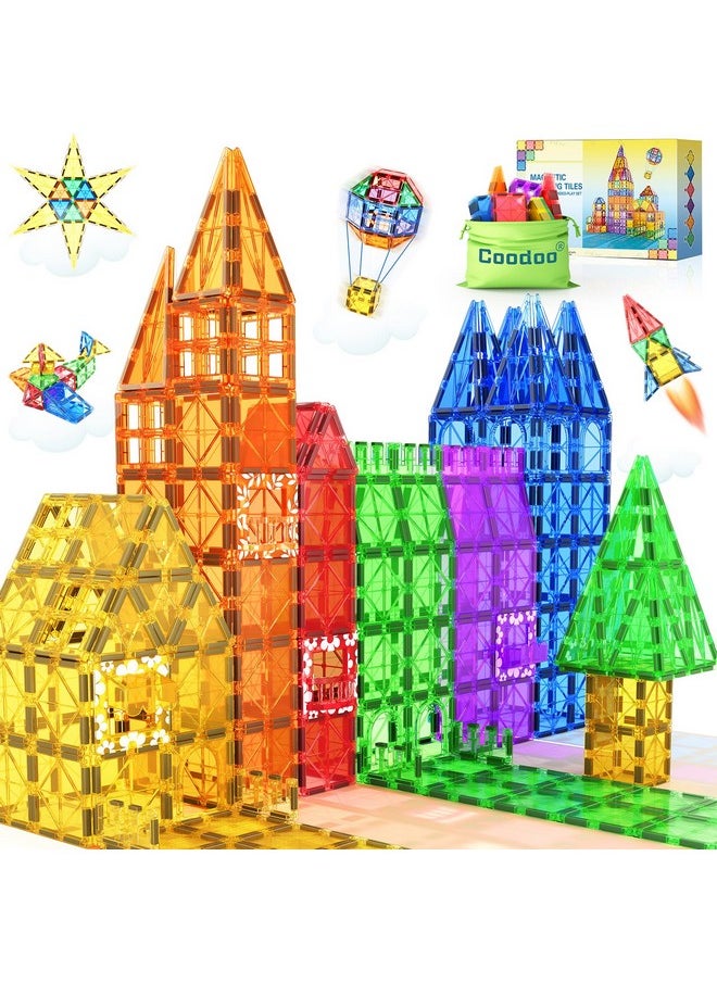 60 Pcs Magnetic Building Tiles Kids Toys Stem Magnetic Blocks Sensory Toys Kids Games Magnet Building Toys For Boys And Girls Aged 3+, Kids Brain Development Preschool Kindergarten Toddler Toys