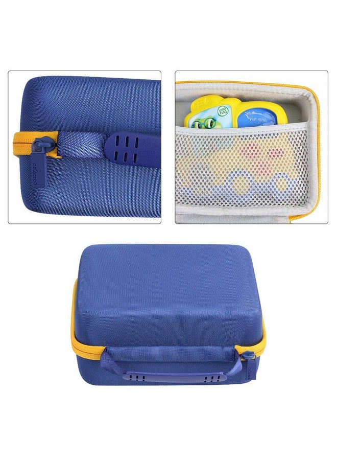 Hard Travel Case Replacement For Leapfrog Fridge Phonics Magnetic Letter Set (Blue Case + Yellow Zipper)