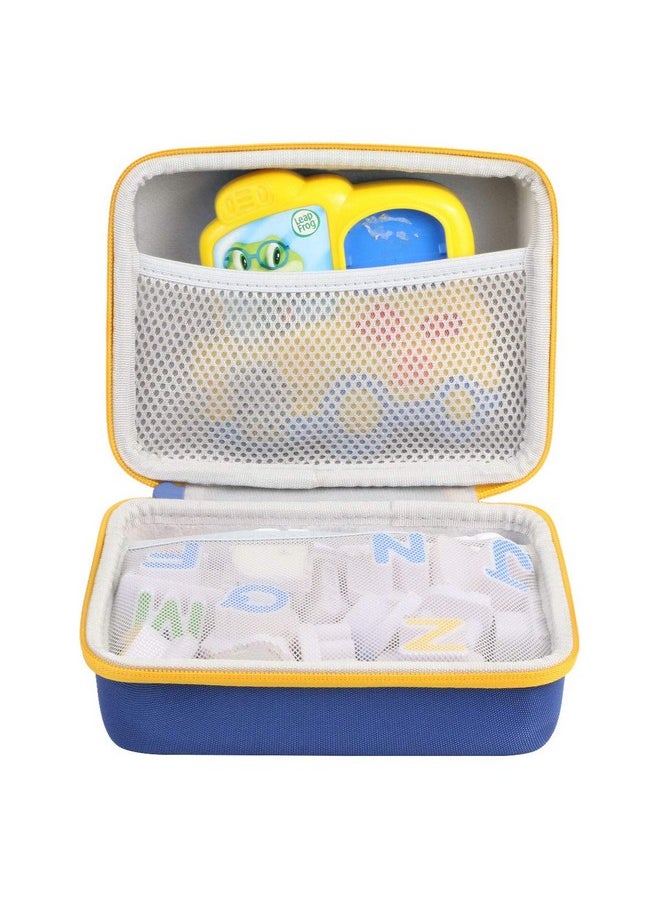 Hard Travel Case Replacement For Leapfrog Fridge Phonics Magnetic Letter Set (Blue Case + Yellow Zipper)