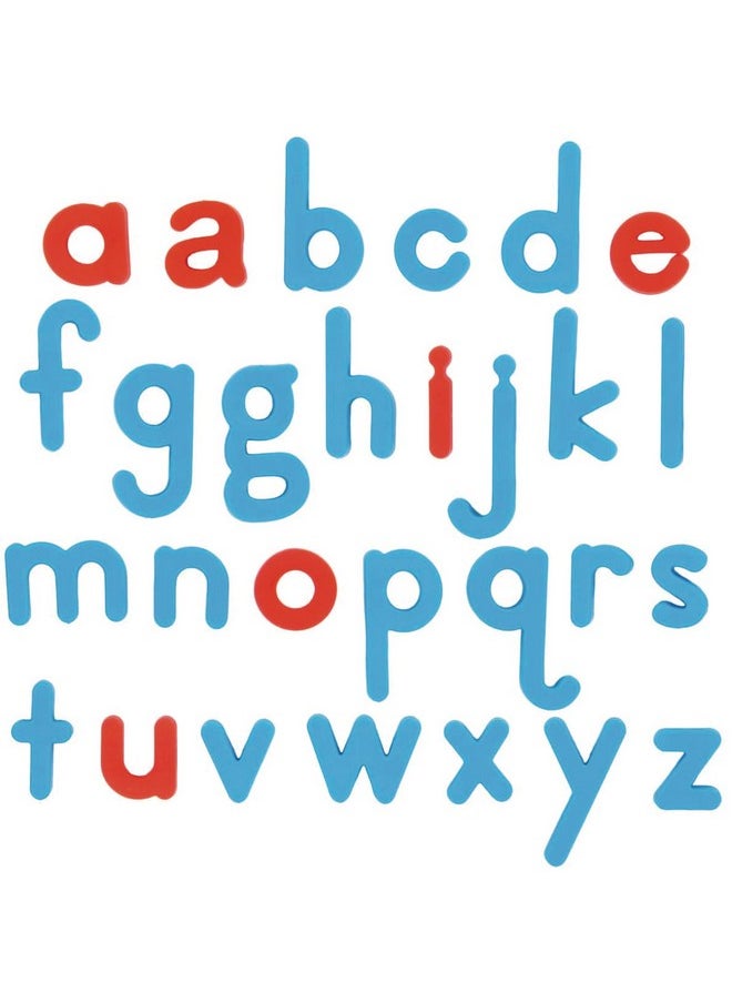 Color-Coded Magnetic Letters - 80 Lowercase Letters (Red Vowels, Blue Consonants)