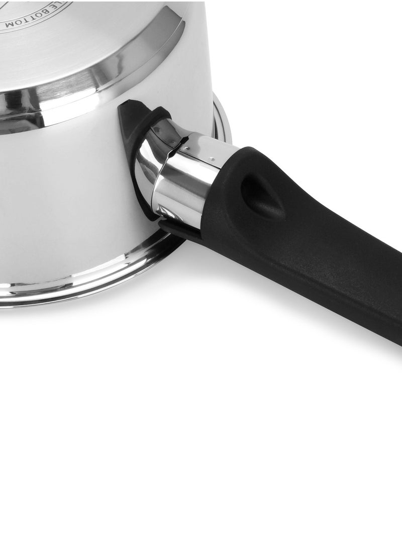 Sauce Pan Dione 16cm/1.5 LTR Stainless Steel, with Pouring Spout Stainless Steel with Induction Bottom