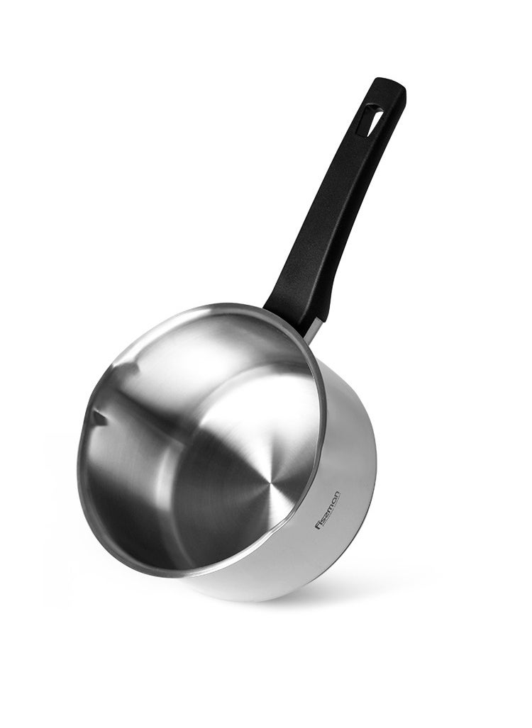 Sauce Pan Dione 16cm/1.5 LTR Stainless Steel, with Pouring Spout Stainless Steel with Induction Bottom