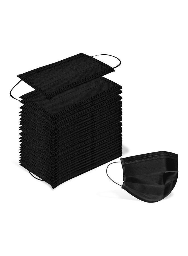 100-Piece Disposable Face Mask Black