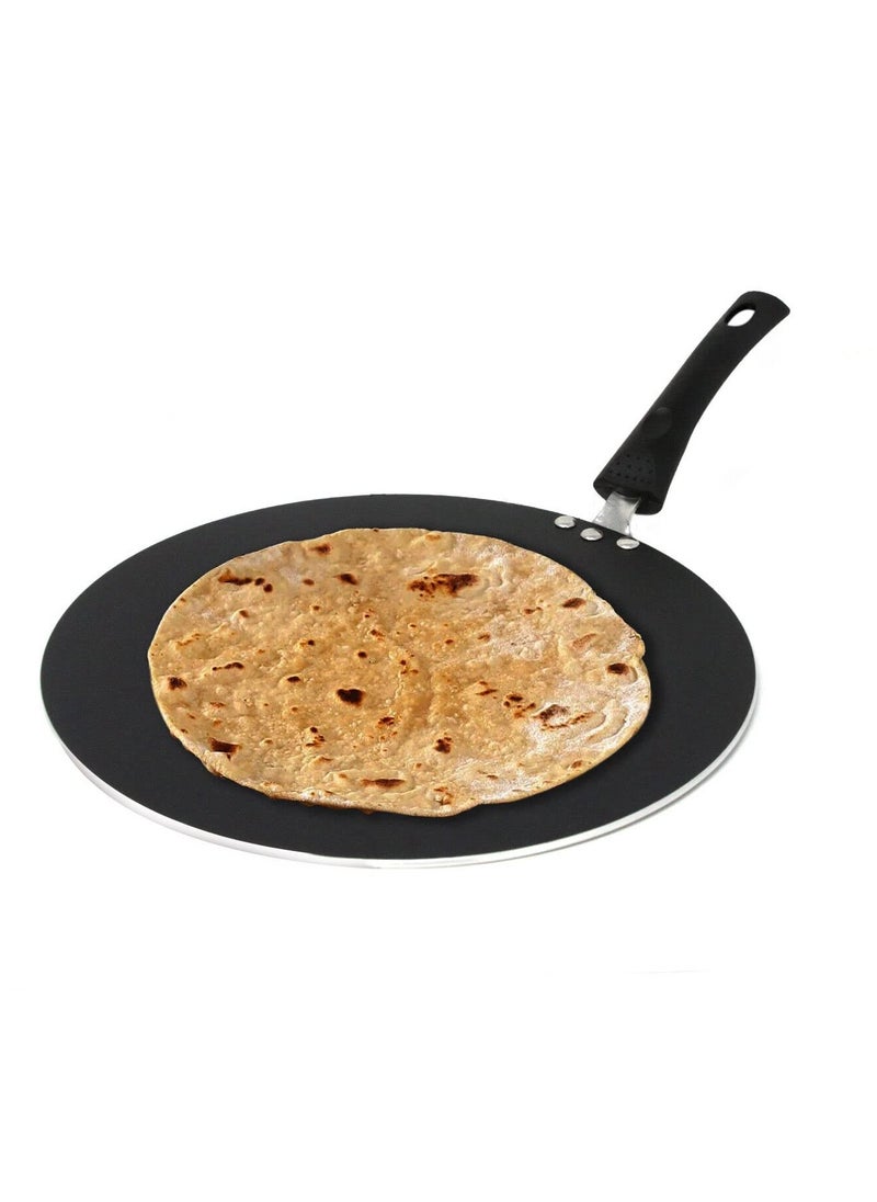 Non-Stick Curved Flat Cooking Pan (Tawa) | Versatile Pan for Roti, Crepes, Pancakes, and More