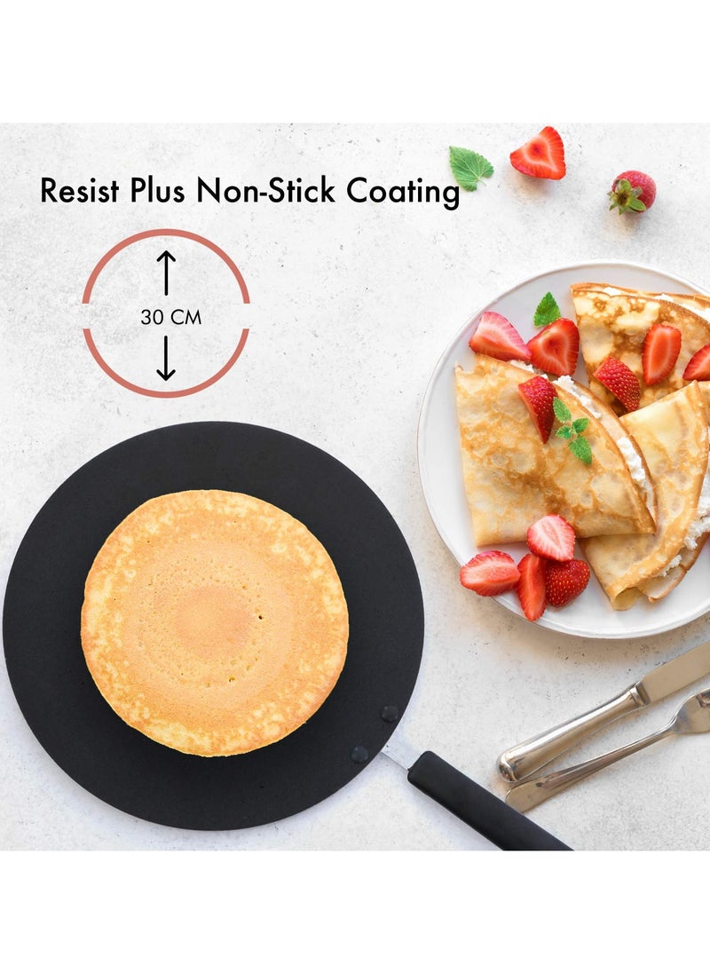 Non-Stick Curved Flat Cooking Pan (Tawa) | Versatile Pan for Roti, Crepes, Pancakes, and More