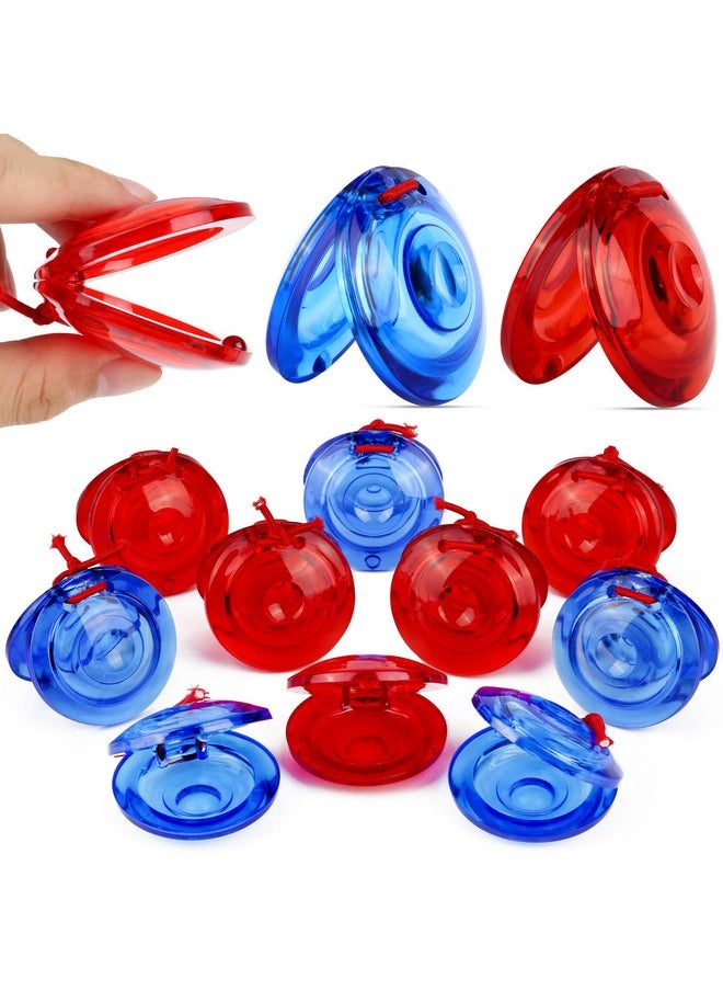 24 Pcs Finger Castanets For Kids Plastic Musical Instrument Rhythm Toys Party Favors Supplies Bulk