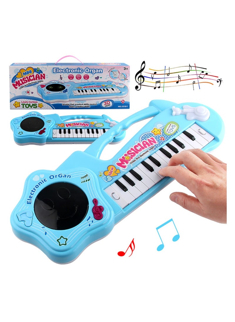 Mini Musician Cartoon Electronic Organ - 3D Light Keyboard Toy for Kids with Educational Features to Develop Musical, Cognitive, and Practical Skills - Fun & Interactive Music Toy for Boys & Girls (3+ Years)