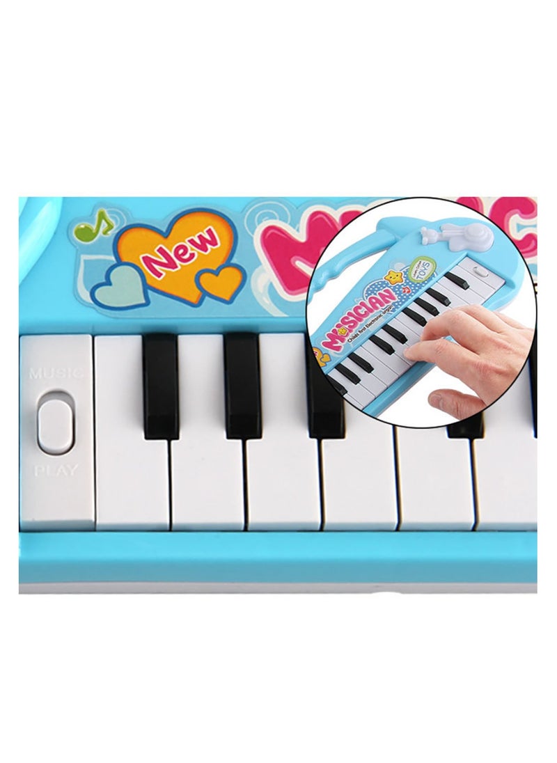 Mini Musician Cartoon Electronic Organ - 3D Light Keyboard Toy for Kids with Educational Features to Develop Musical, Cognitive, and Practical Skills - Fun & Interactive Music Toy for Boys & Girls (3+ Years)