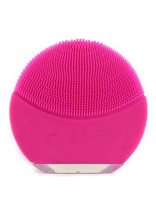 Mini Silicone Ultrasonic Facial Cleanser Brush Pink 65grams