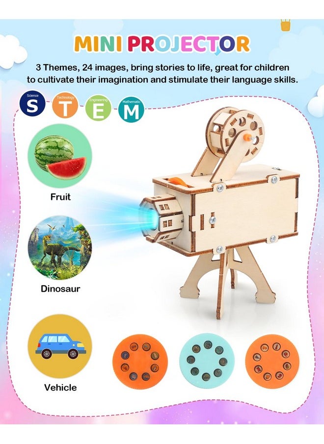 Stem Science Kits For Kids Ages 8-10-12, 5 Set 3D Wooden Puzzles, Toys For Ages 8-13, Diy Educational Science Building Kits Crafts, Birthday Gifts For Boys And Girls 8 9 10 11 12 13 Year Old