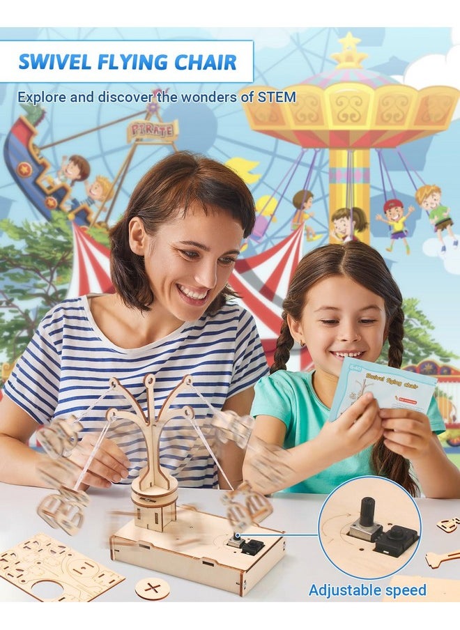 Stem Kits For Kids Ages 8-10-12, 5 Set Wooden 3D Puzzles, Educational Science Experiment Building Projects Crafts, Toys For Ages 8-13, Birthday Gifts For Boys Girls 7 8 9 10 11 12 13 Years Old