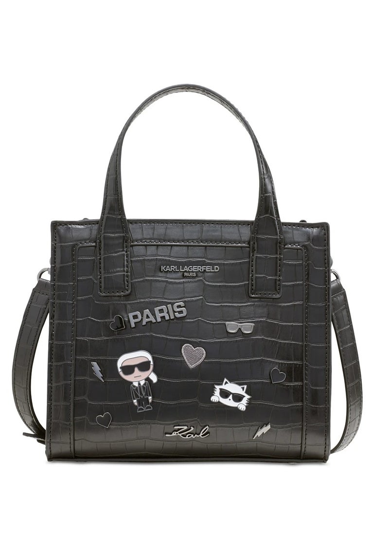 Karl Lagerfeld Paris de piel para mujer Bolsa flap