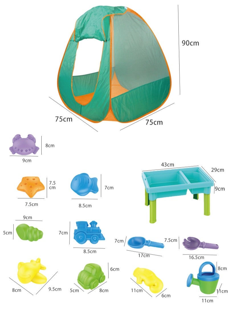 Beach Play Tent With Toy Set Children's Outdoor Tent