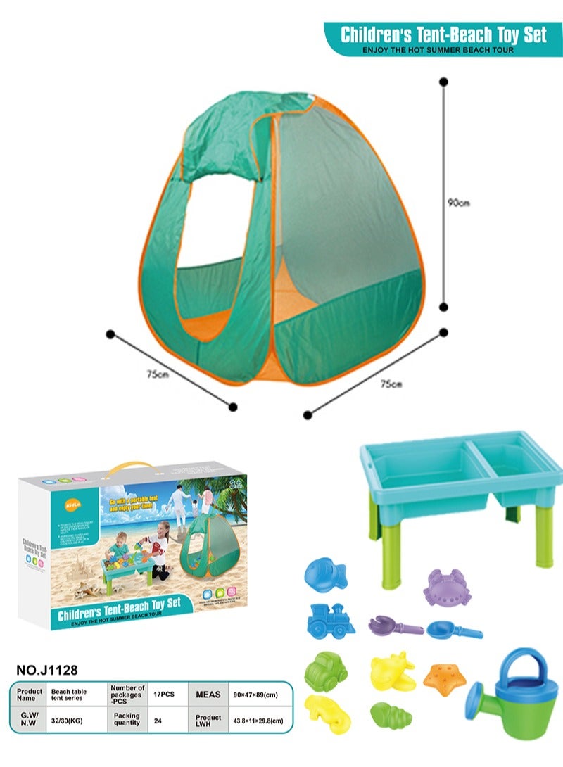 Beach Play Tent With Toy Set Children's Outdoor Tent