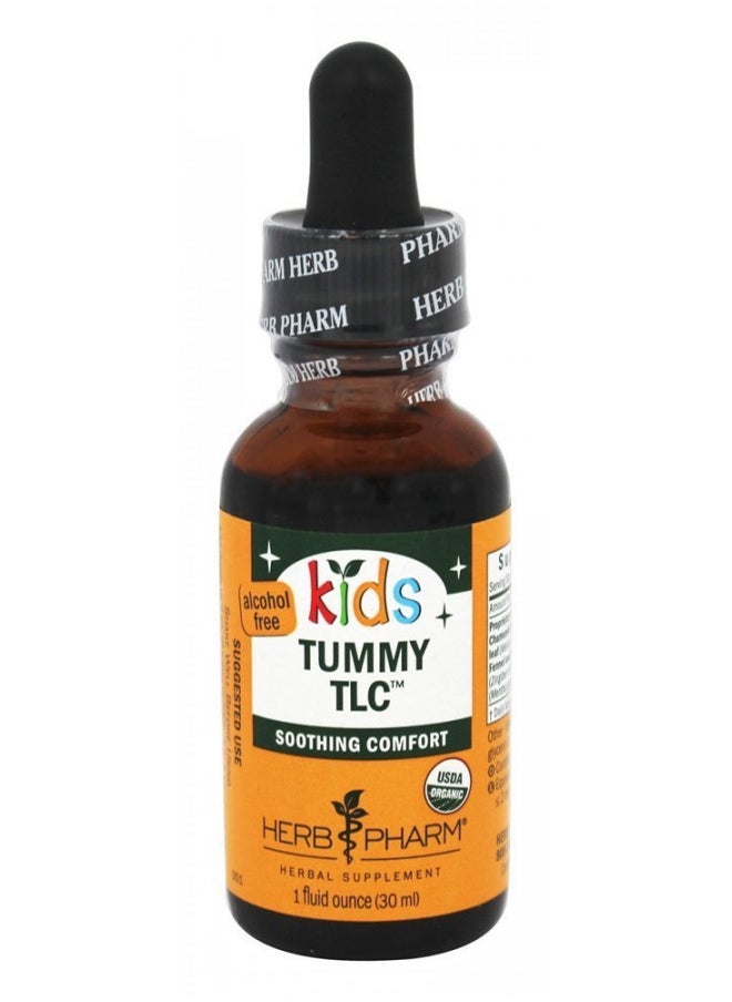 Herb Pharm Kids Certified Organic Alcohol Free Tummy Tlc Liquid Herbal Formula, 1 Ounce (Fktum01)