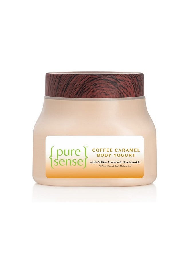 Coffee Caramel Body Yogurt With Coffee Arabica & Niacinamide | For Deeply Nourished, Moisturised And Glowing Skin | Light Weight Hydration | All Skin Types | 160Ml