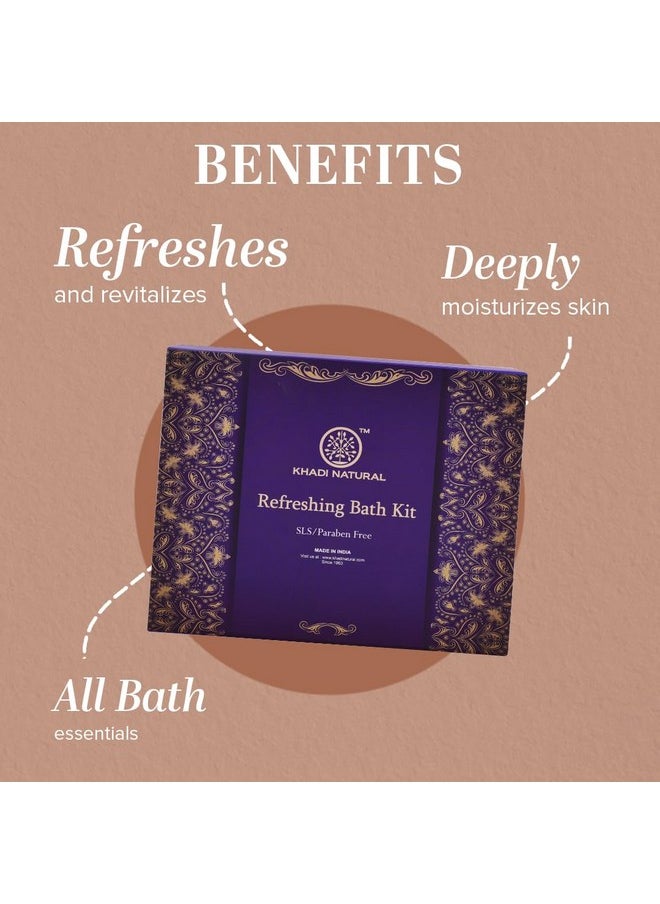 Refreshing Bath Bar Kit | Refreshes & Revitalizes Skin | Deeply Moisturizes | Contains All Bath Essentials | Provides Everyday Freshness