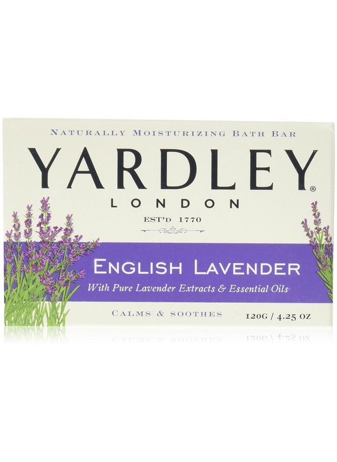 London Moisturizing Bar English Lavender With Essential Oils 4.25 Oz (Pack Of 6)