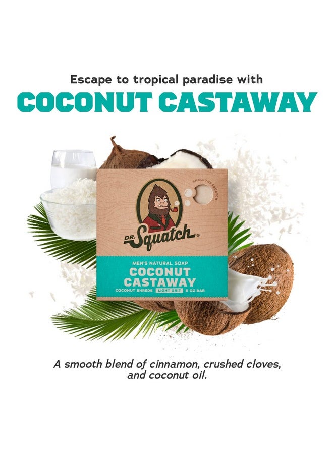 Men'S Natural Bar Soap From Cold Process Moisturizing Soap Made From Natural Oils - No Harmful Chemicals - Good For All Skin Types - Coconut Castaway, Fresh Falls, Cool Aloe (3 Pk)