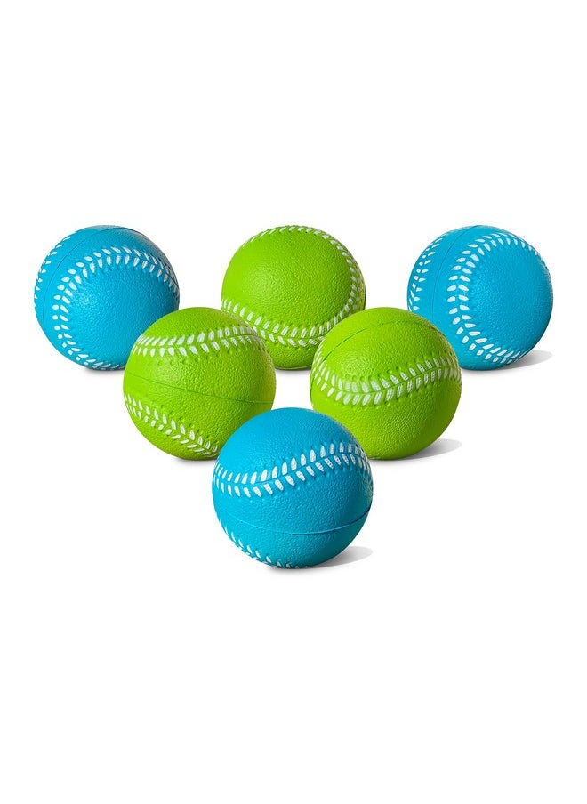 Kids Soft Foam Baseballs, 6 Pack, 2.75